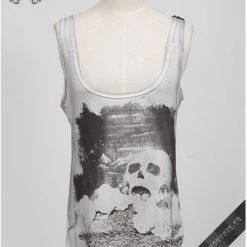 Punk Rave White Watercolor Tank Top