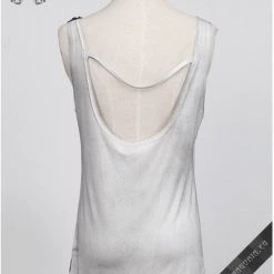 Punk Rave White Watercolor Tank Top