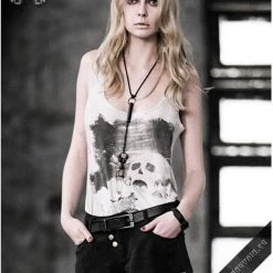 Punk Rave White Watercolor Tank Top